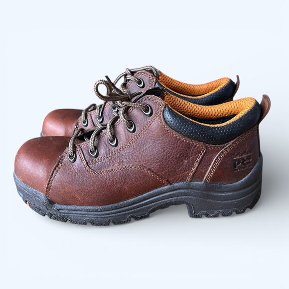 Timberland PRO TiTAN Oxford Alloy Toe Work Shoes Leather Women's 8 *NO INSOLES* - Picture 10 of 10